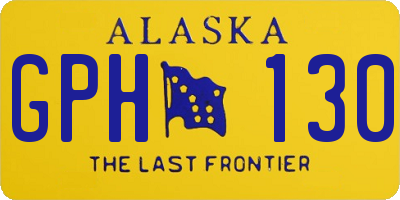 AK license plate GPH130
