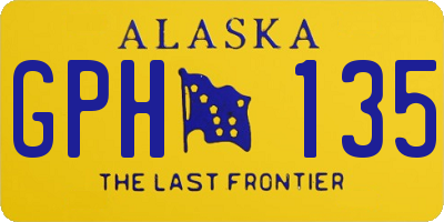AK license plate GPH135