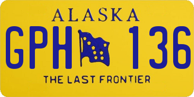 AK license plate GPH136