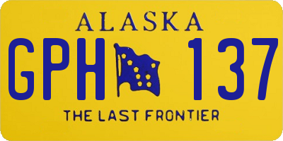 AK license plate GPH137