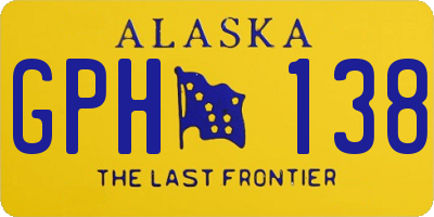 AK license plate GPH138