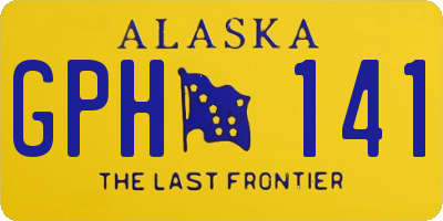 AK license plate GPH141