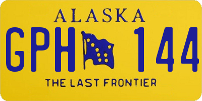 AK license plate GPH144