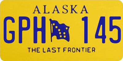 AK license plate GPH145