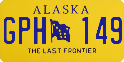 AK license plate GPH149