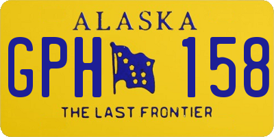 AK license plate GPH158