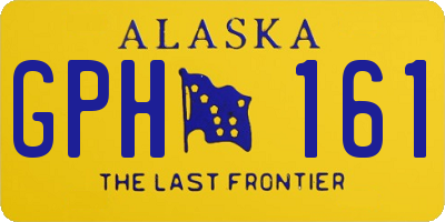 AK license plate GPH161