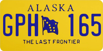 AK license plate GPH165