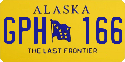 AK license plate GPH166