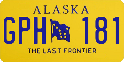 AK license plate GPH181