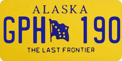 AK license plate GPH190