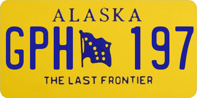 AK license plate GPH197