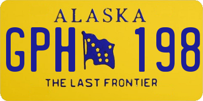 AK license plate GPH198