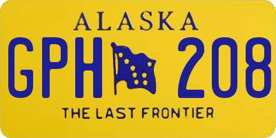 AK license plate GPH208