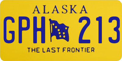AK license plate GPH213