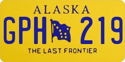 AK license plate GPH219