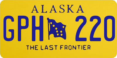 AK license plate GPH220