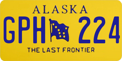 AK license plate GPH224