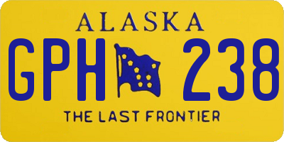 AK license plate GPH238
