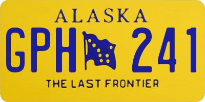 AK license plate GPH241