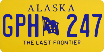 AK license plate GPH247