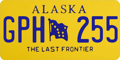 AK license plate GPH255