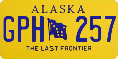 AK license plate GPH257