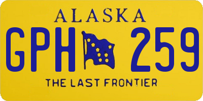 AK license plate GPH259