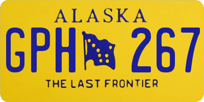 AK license plate GPH267