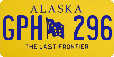 AK license plate GPH296