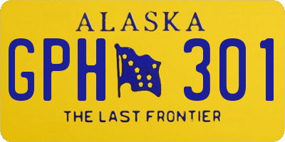 AK license plate GPH301