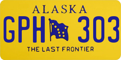 AK license plate GPH303