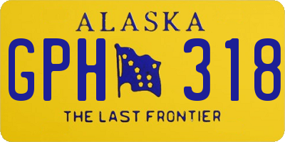 AK license plate GPH318