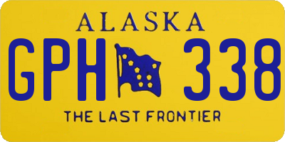 AK license plate GPH338