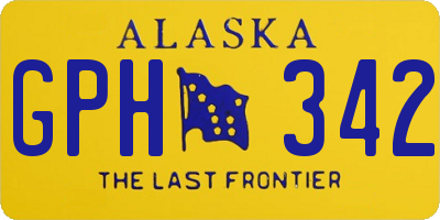 AK license plate GPH342