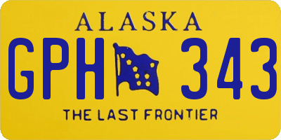 AK license plate GPH343