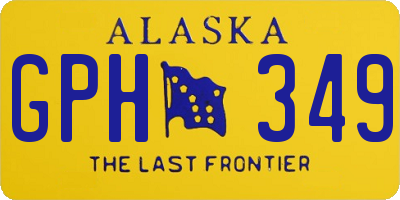 AK license plate GPH349