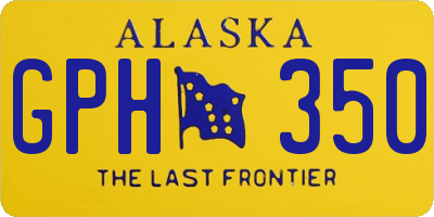 AK license plate GPH350