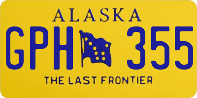 AK license plate GPH355