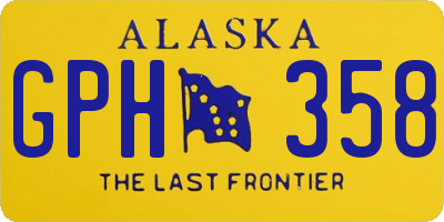 AK license plate GPH358