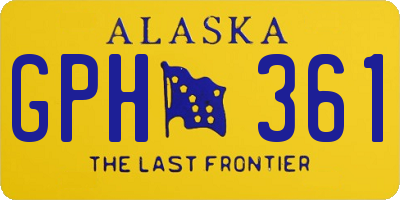 AK license plate GPH361