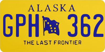 AK license plate GPH362