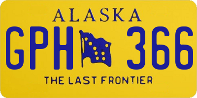 AK license plate GPH366