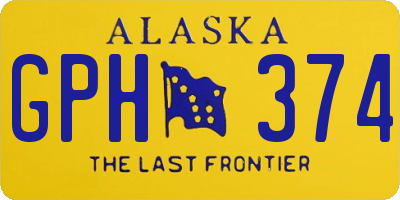 AK license plate GPH374