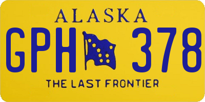 AK license plate GPH378