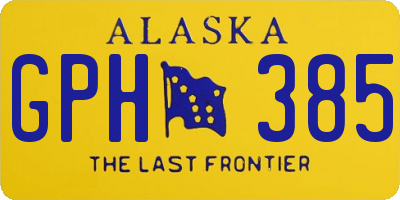 AK license plate GPH385
