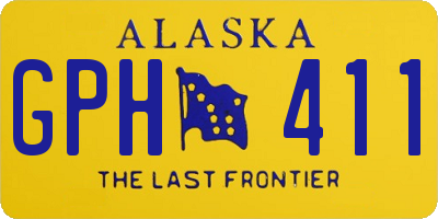 AK license plate GPH411
