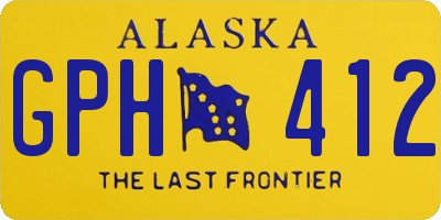 AK license plate GPH412