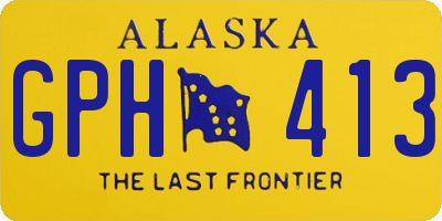 AK license plate GPH413