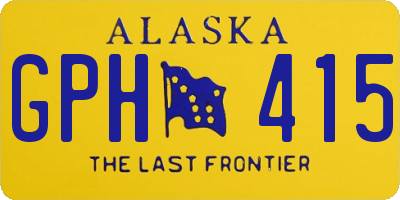 AK license plate GPH415